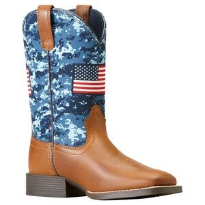 Ariat Boy's Patriot Square Toe Boots